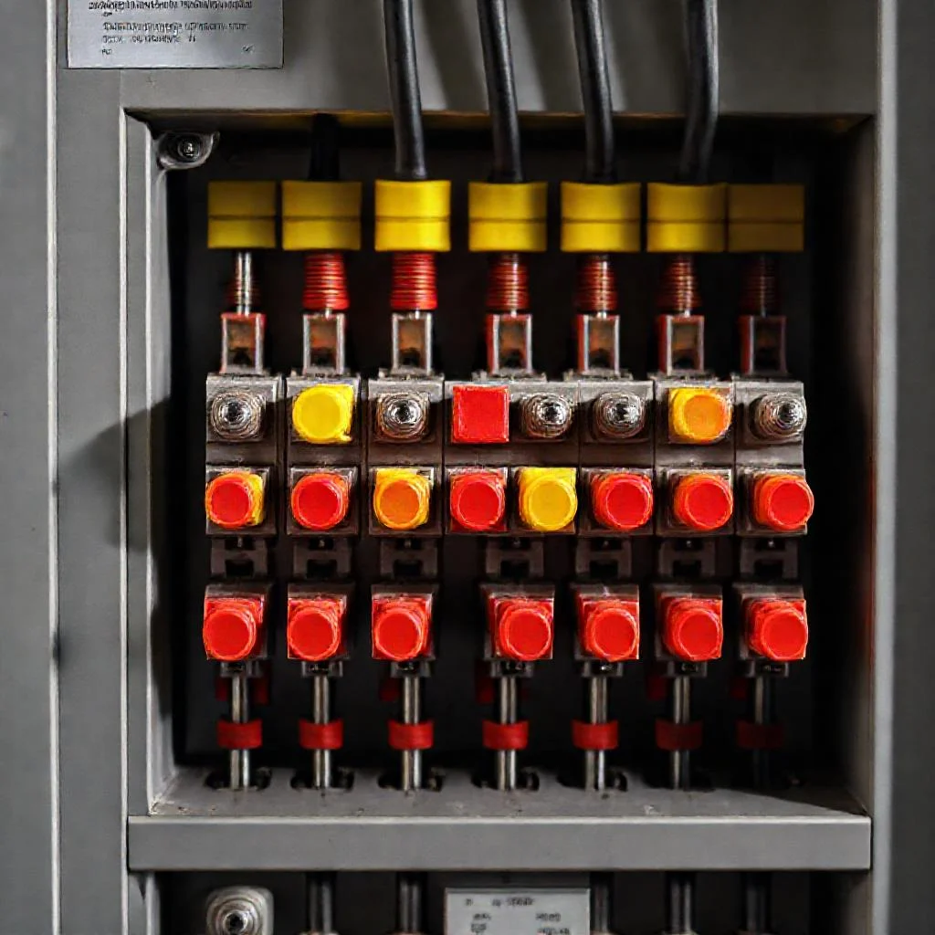Детальное фото: Использование диэлектрических колпаков и накладок для ограждения токоведущих частей под напряжением