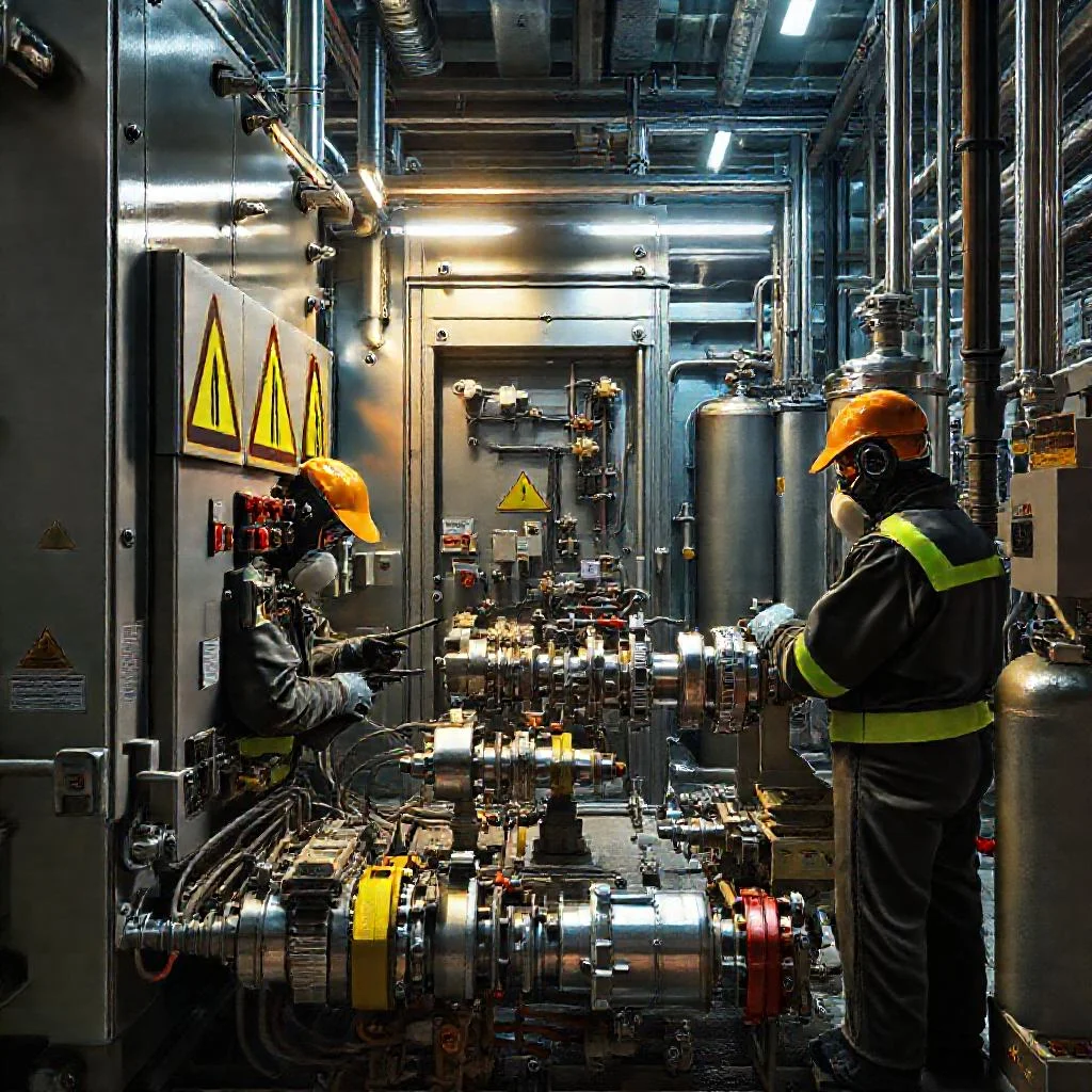 Фото по теме: Техника безопасности при ремонте баковых элегазовых выключателей и сборке баллонов под давлением