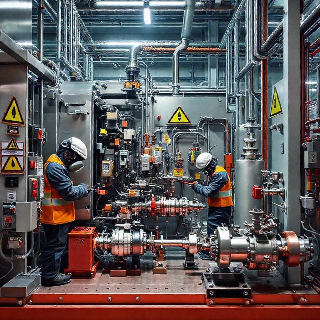 Детальное фото: Техника безопасности при ремонте баковых элегазовых выключателей и сборке баллонов под давлением