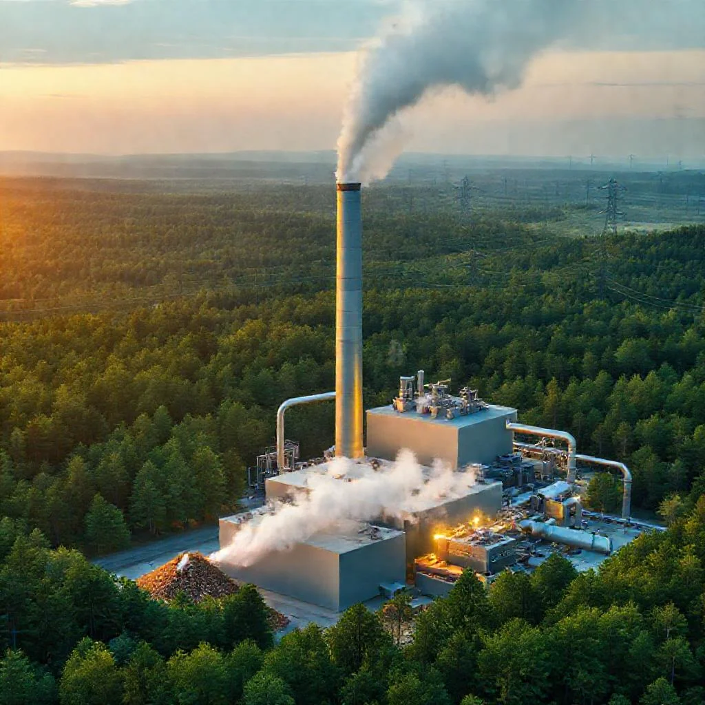 Детальное фото: Когенерация на биомассе