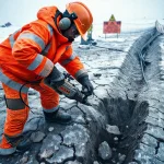 Фото по теме: Техника безопасности при раскопке кабельных траншей в мерзлом грунте с использованием отбойных молотков