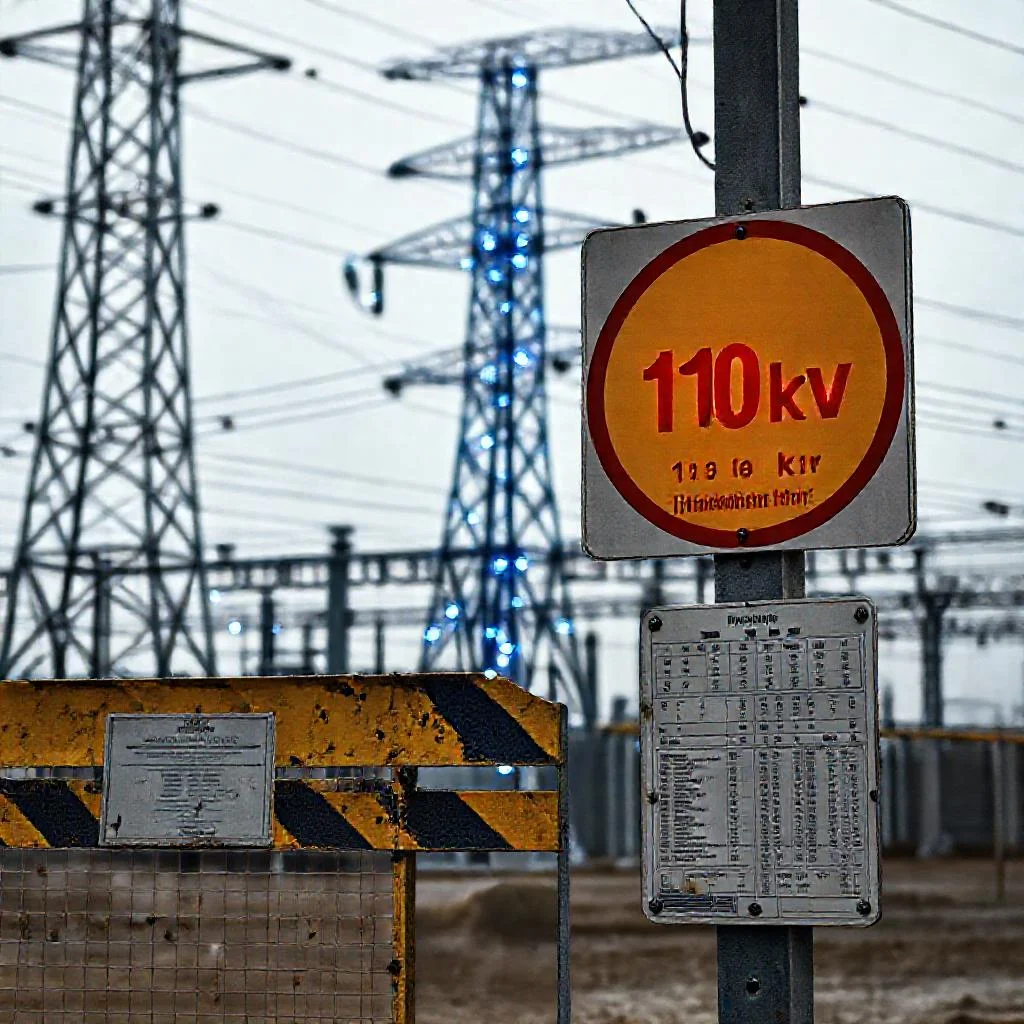 Фото по теме: Запрет на приближение к токоведущим частям 110 кВ на расстояние менее одного метра (таблица расстояний)