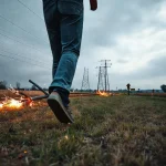 Фото по теме: Шаговое напряжение при обрыве провода ЛЭП: как правильно выходить из опасной зоне