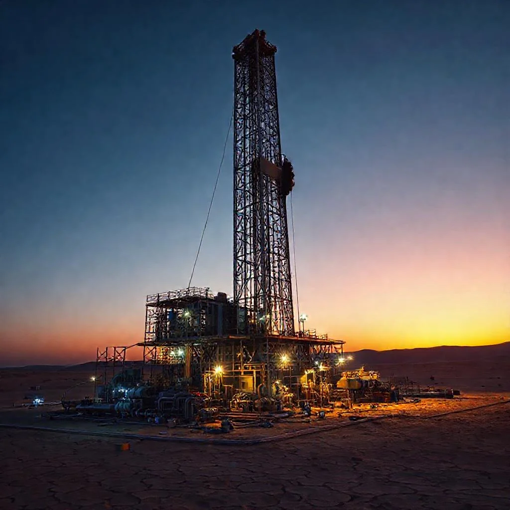 Детальное фото: Обустройство нефтяной буровой вышки