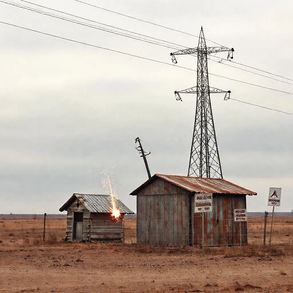 Фото по теме: Почему нельзя строить гаражи и сараи в пределах охранной зоны ЛЭП 35 кВ