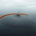 Фото по теме: Сбор разлитой нефти с воды