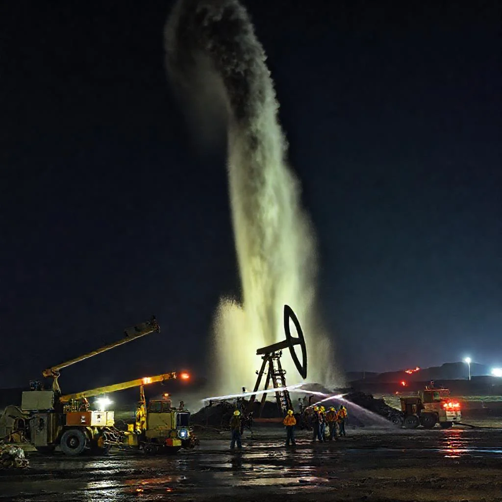 Фото по теме: Ликвидация открытых нефтяных фонтанов