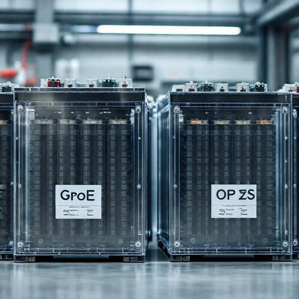 Промышленные стационарные аккумуляторы GroE и OPzS в прозрачных корпусах Детальное фото: Промышленные стационарные аккумуляторы GroE и OPzS в прозрачных корпусах