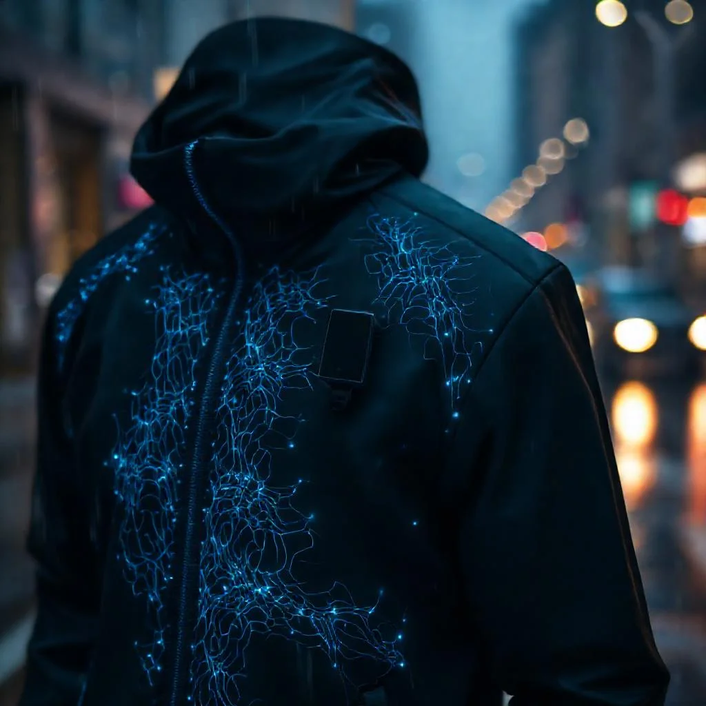 Детальное фото: Умная одежда с трибоэлектрическими нитями для зарядки носимой электроники во время ходьбы