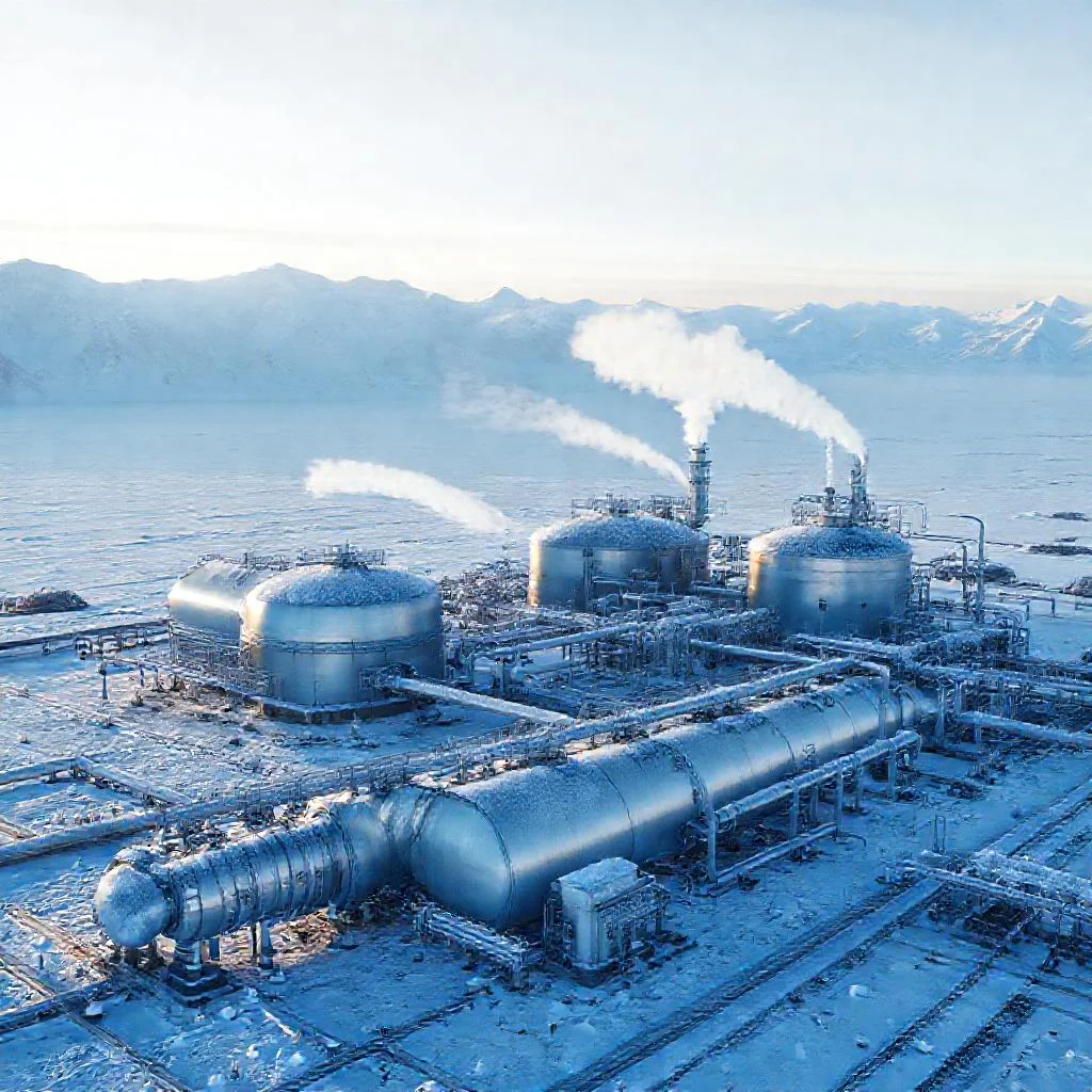 Сжижение газа в арктических условиях Детальное фото: Сжижение газа в арктических условиях