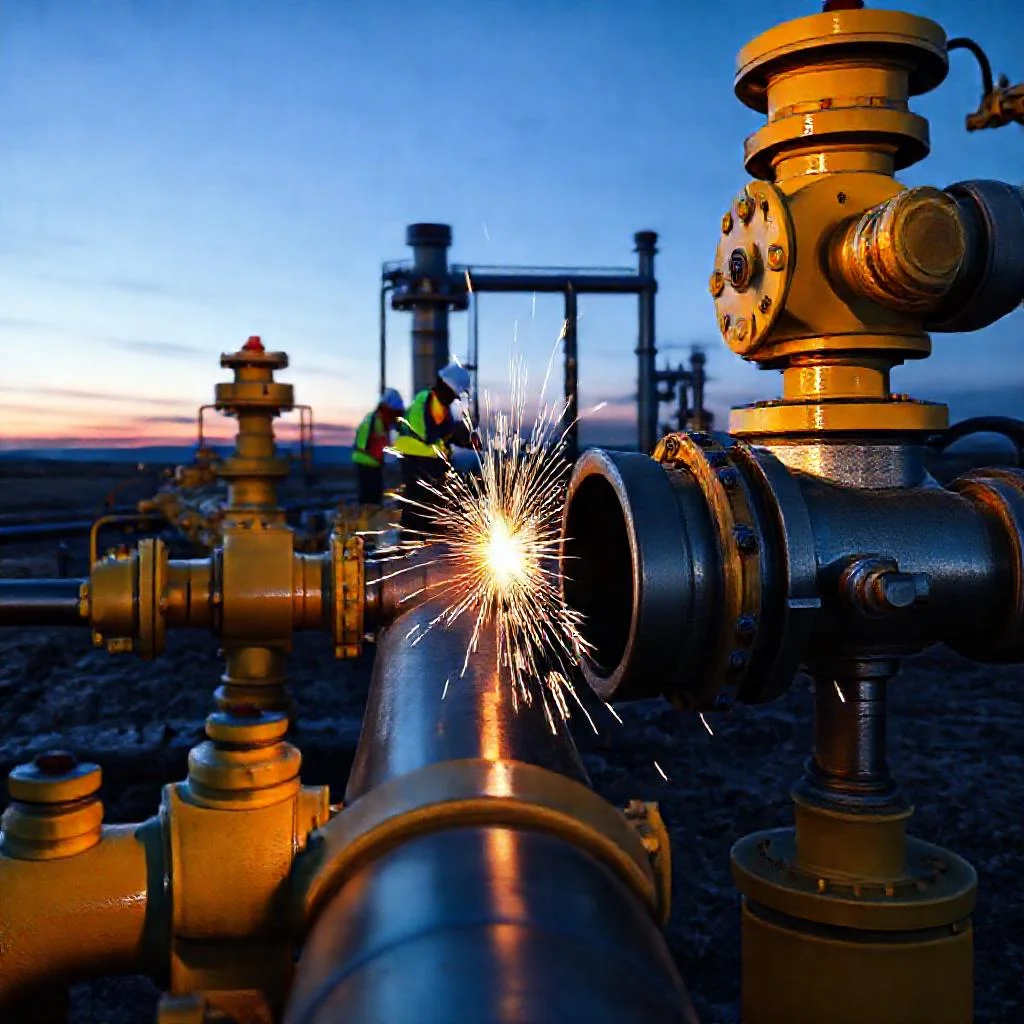 Фото по теме: Остановка газопровода для врезки отводов