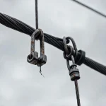 Фото по теме: Ошибки при прокладке кабеля по воздуху на стальном тросе: выбор правильных подвесов и натяжителей