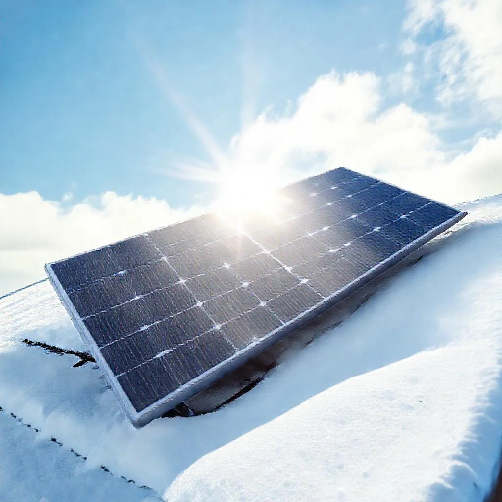 Детальное фото: Двусторонние (bifacial) солнечные панели: улавливание света, отраженного от снега и крыши