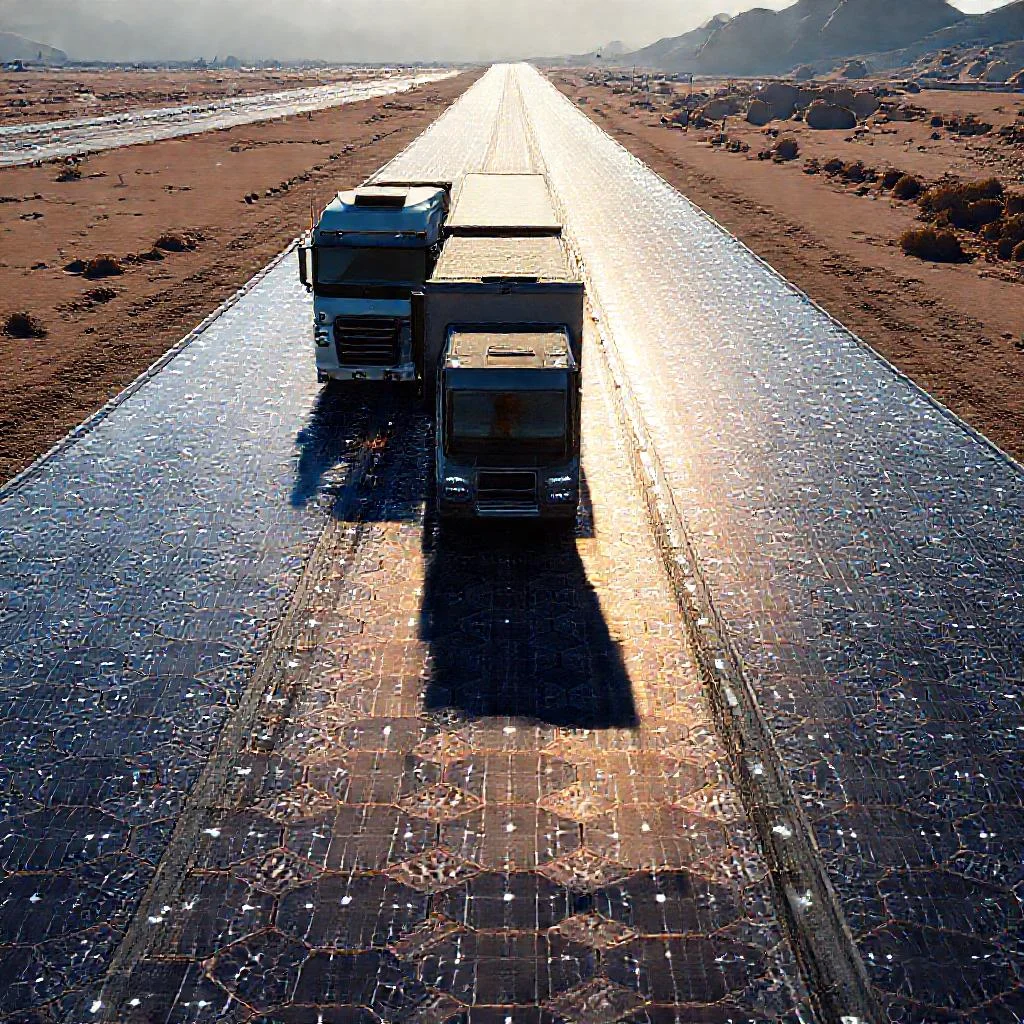 Фото по теме: Солнечные дороги (Solar Roadways): панели, способные выдерживать вес грузовиков