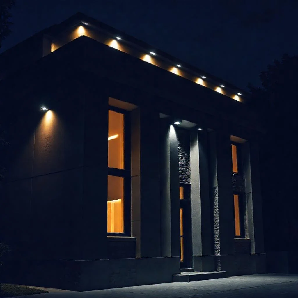 Детальное фото: Как выбрать светодиодные прожекторы с линзами для архитектурной подсветки фасада