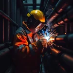 Фото по теме: Монтажник технологических трубопроводов: сварка труб тепловых сетей под высокое давление