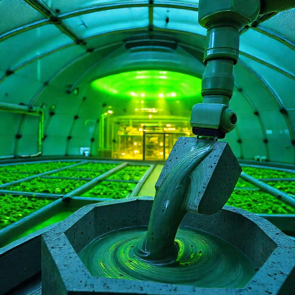 Фото по теме: Использование уловленного углекислого газа для выращивания водорослей и создания бетона