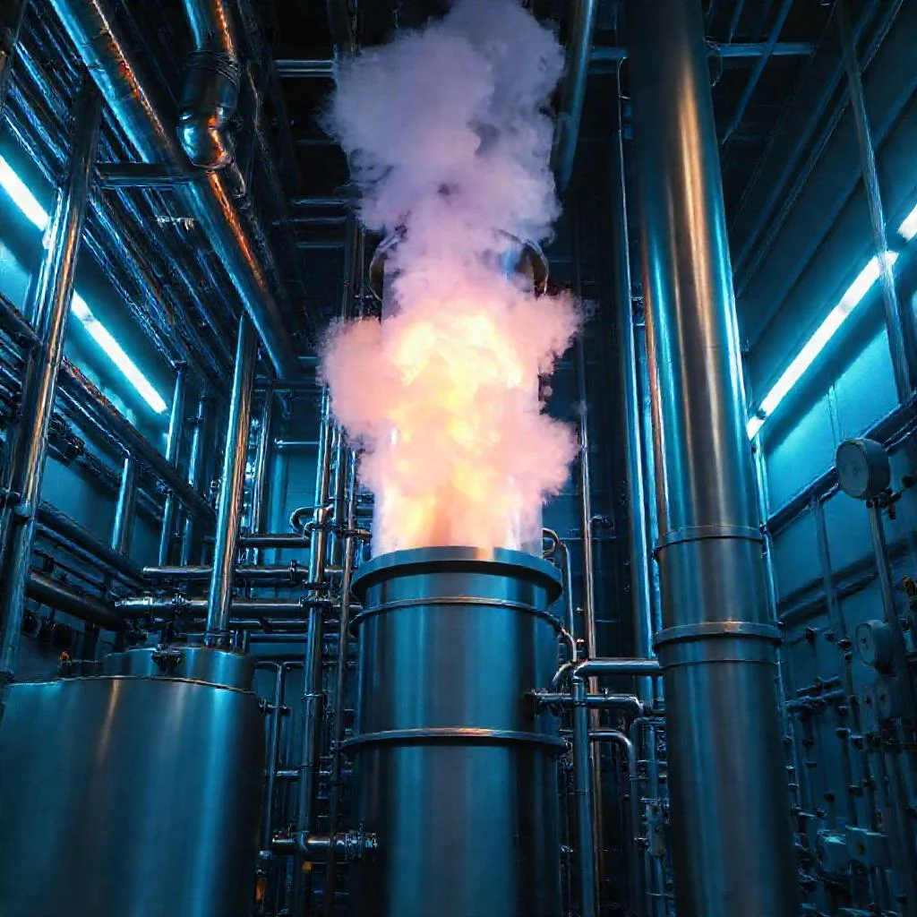 Детальное фото: Как очищают газовые выбросы реактора от радиоактивного йода