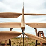 Фото по теме: Балансировка деревянных лопастей ветрогенератора в статике перед установкой на высокую мачту