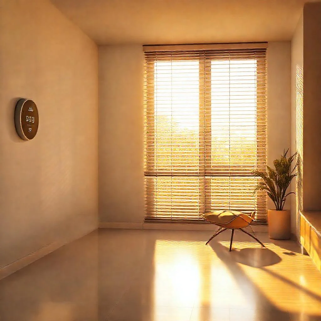 Фото по теме: Управление моторизованными шторами в летнее время для снижения затрат на кондиционирование