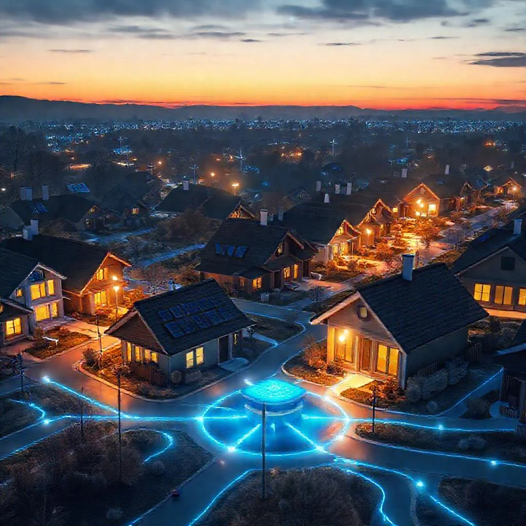 Детальное фото: Умная сеть (Smart Grid): автоматическое перераспределение нагрузок в коттеджном поселке