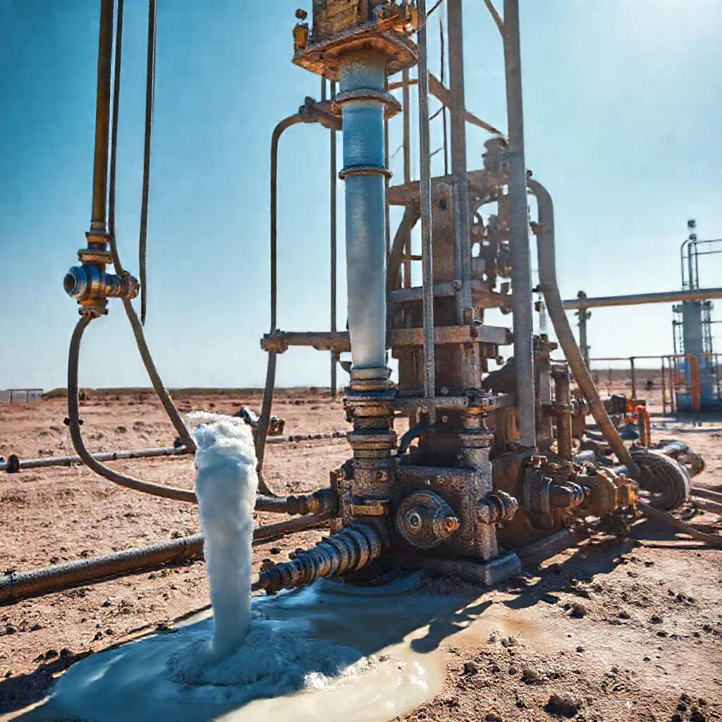 Детальное фото: Технология глушения нефтяной скважины тяжелым солевым раствором перед ремонтом