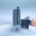 Фото по теме: Как работает испаритель сжиженного природного газа открытого типа в портовом терминале