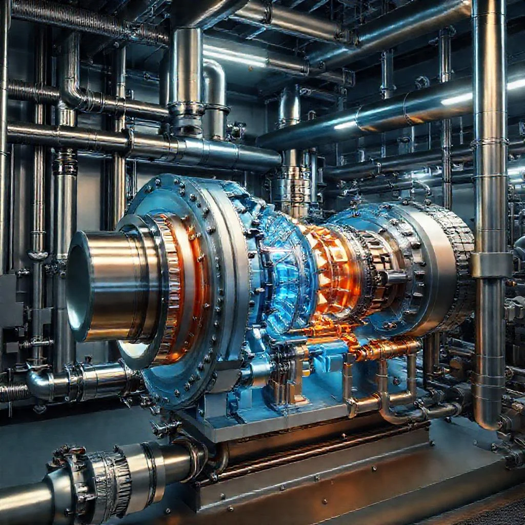 Фото по теме: Как работает газотурбинная установка (ГТУ) открытого цикла на современной теплоэлектроцентрали