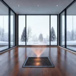 Фото по теме: Внутрипольные конвекторы с принудительной конвекцией для обогрева панорамных окон